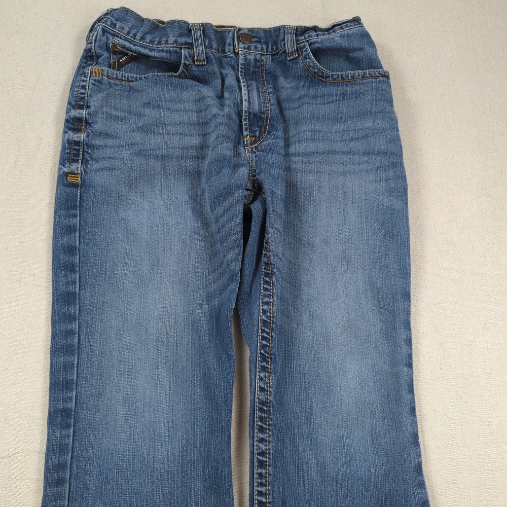 Ariat Jeans Mens 36x30 Blue M4 Relaxed Boot Cut FR Flame Resistant Utility - Picture 2 of 15